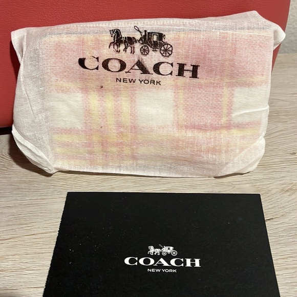New with and Dust Cover Coach Plaid Wristlet - Picture 5 of 5